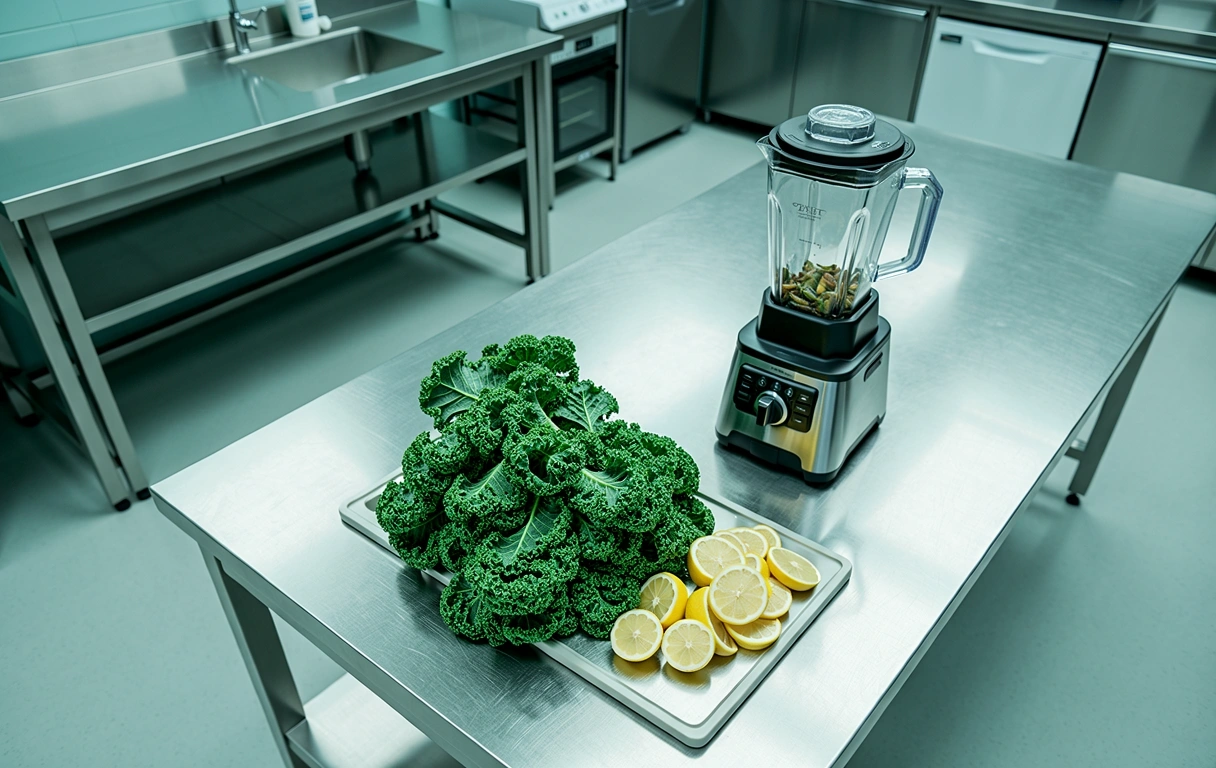 Professional kitchen laboratory setup